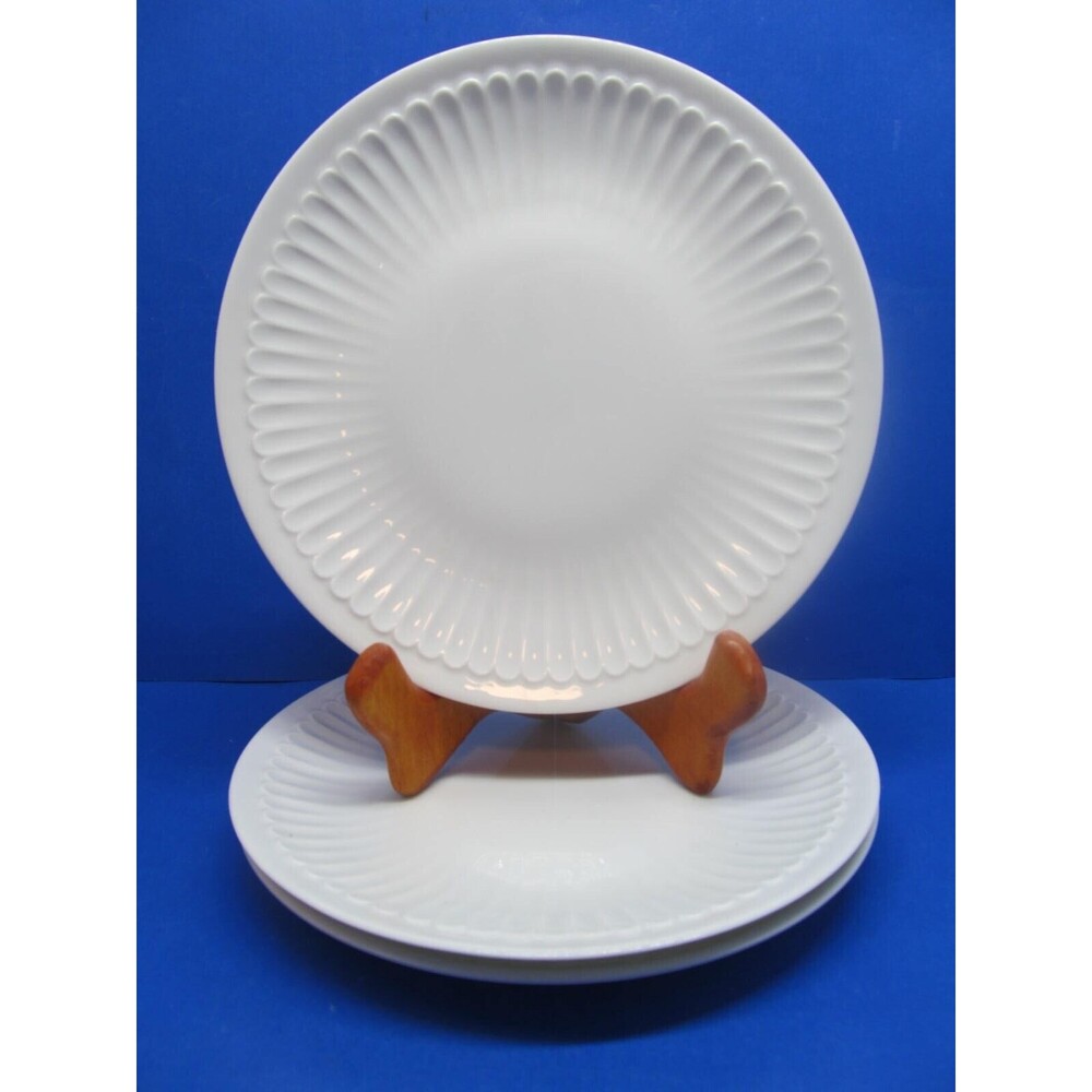 Chamart Limoges France 7" Dessert Plates Sunflower Embossed bundle of 3
